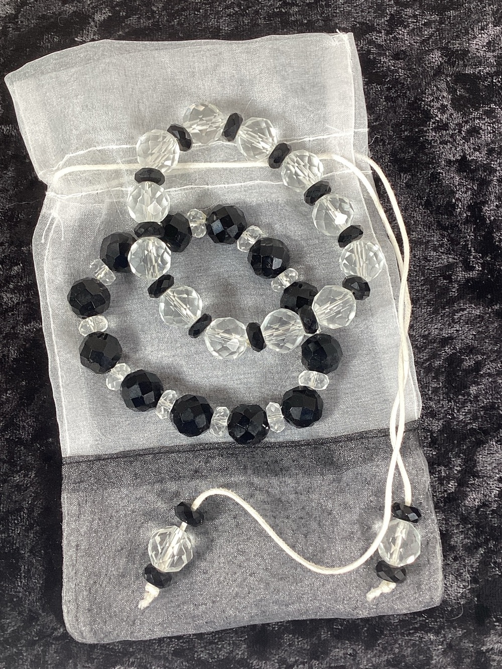 New Two’s Company Pair Of Beaded Stacking Stretch Bracelets In Presentation Bag